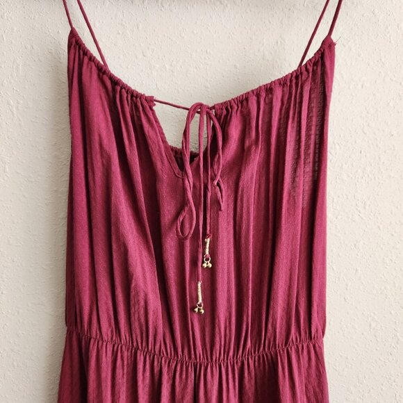Intimately Free People Camisole Mini Dress Wine Color Size Large - Picture 3 of 13